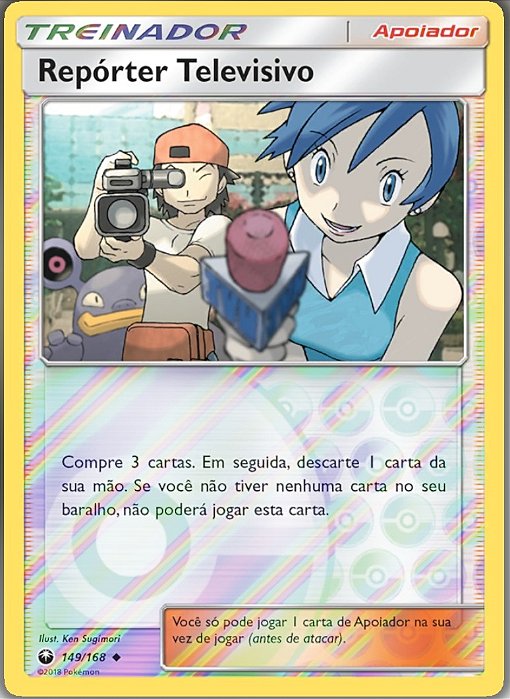 Repórter Televisivo / TV Reporter (149/168) REV FOIL - Carta Avulsa Pokemon