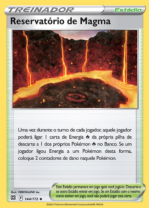 Reservatório de Magma / Magma Basin (144/172) - Carta Avulsa Pokemon