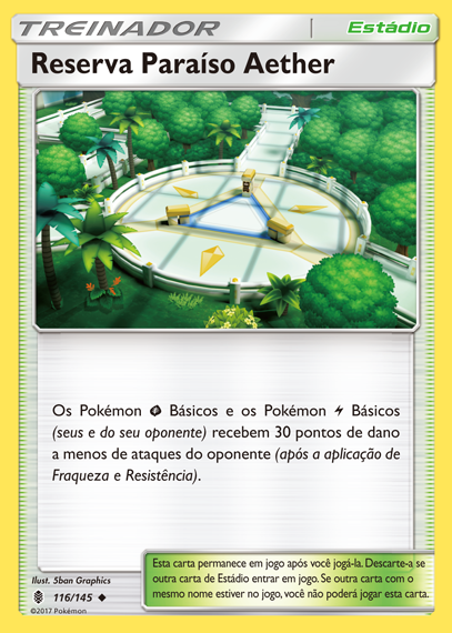 Reserva Paraíso Aether / Aether Paradise Conservation Area (116/145) - Carta Avulsa Pokemon