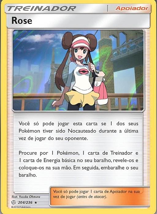 Rose / Rosa (204/236) FOIL - Carta Avulsa Pokemon