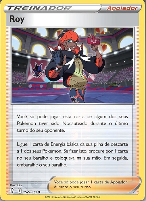 Roy / Raihan (152/203) REV FOIL - Carta Avulsa Pokemon