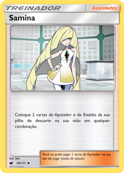 Samina / Lusamine (96/111) - Carta Avulsa Pokemon