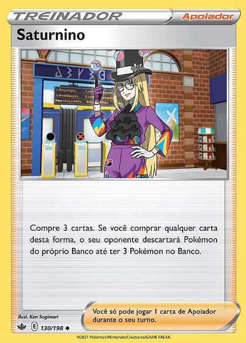 Saturnino / Avery (130/198) - Carta Avulsa Pokemon