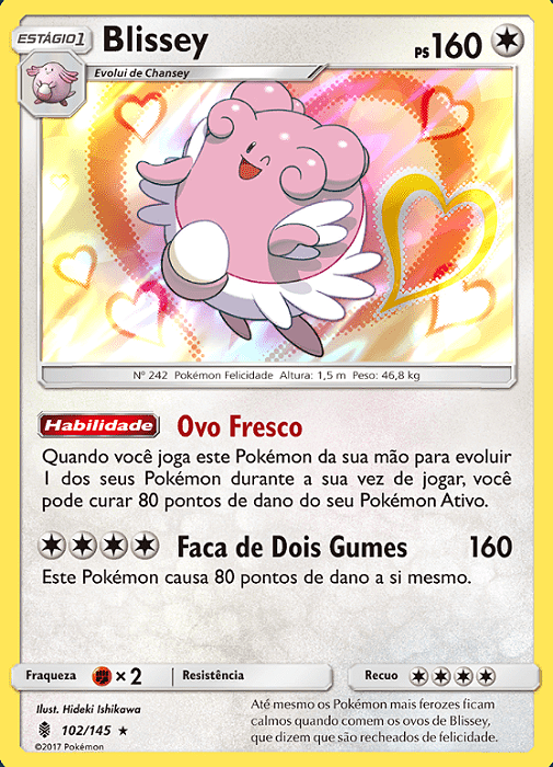 Blissey (102/145) FOIL - Carta Avulsa Pokemon