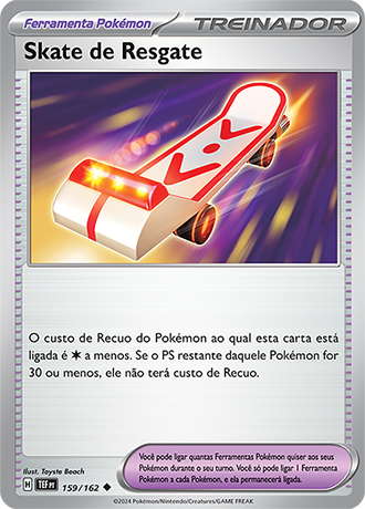 Skate de Resgate / Rescue Board (159/162) - Carta Avulsa Pokemon