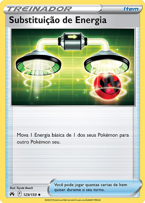Substituição de Energia / Energy Switch (129/159) - Carta Avulsa Pokemon