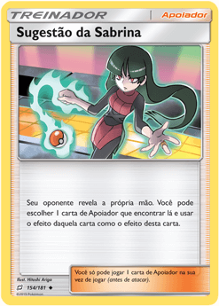 Sugestão da Sabrina / Sabrina's Suggestion (154/181) REV FOIL - Carta Avulsa Pokemon