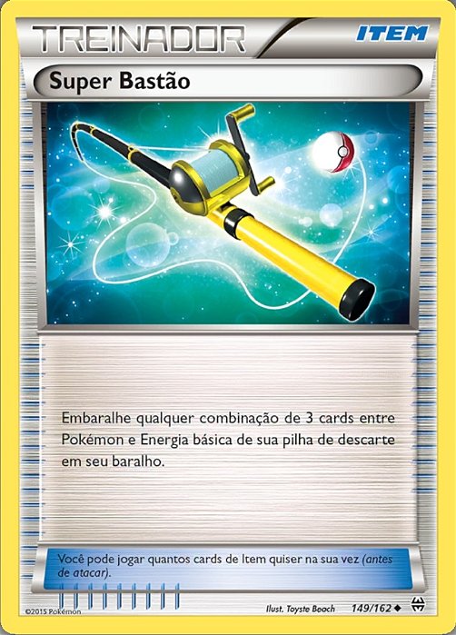 Super Bastão / Super Rod (149/162) - Carta Avulsa Pokemon