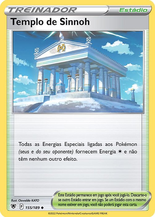Templo de Sinnoh / Temple of Sinnoh (155/189) - Carta Avulsa Pokemon