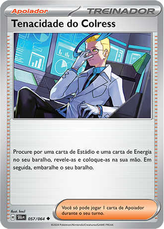 Tenacidade do Colress / Colress’s Tenacity (057/064) REV FOIL - Carta Avulsa Pokemon