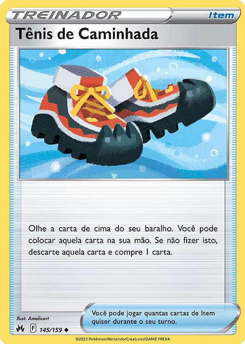 Tênis de Caminhada / Trekking Shoes (145/159) - Carta Avulsa Pokemon