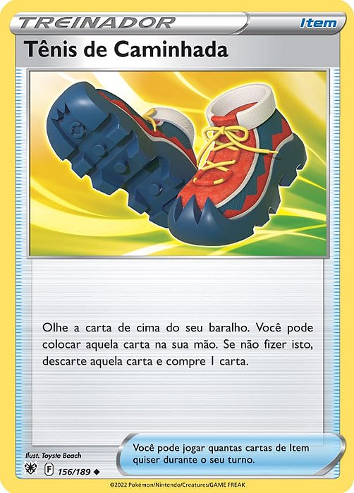 Tênis de Caminhada / Trekking Shoes (156/189) - Carta Avulsa Pokemon