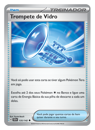 Trompete de Vidro / Glass Trumpet (135/142) - Carta Avulsa Pokemon