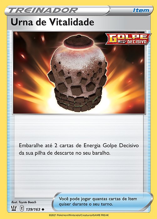 Urna de Vitalidade / Urn of Vitality (139/163) - Carta Avulsa Pokemon