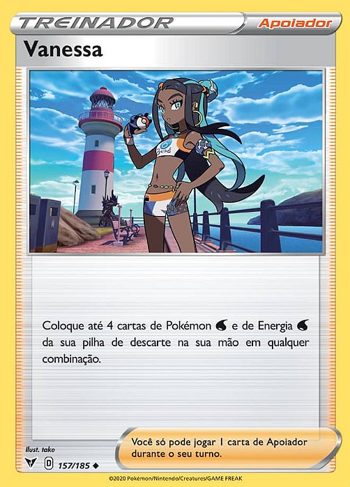 Vanessa / Nessa (157/185) REV FOIL - Carta Avulsa Pokemon