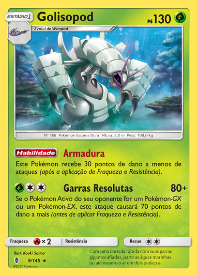 Golisopod (9/145) REV FOIL - Carta Avulsa Pokemon