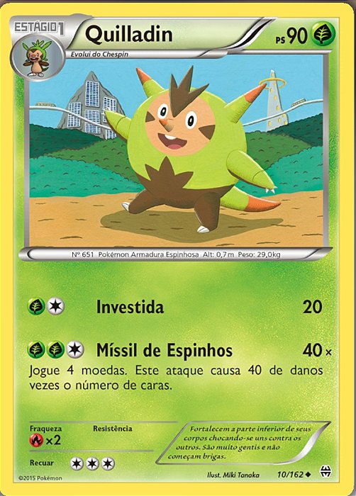 Quilladin (10/162) - Carta Avulsa Pokemon