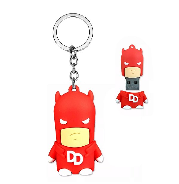 Chaveiro Pen Drive Demolidor / Daredevil - Marvel (8Gb)