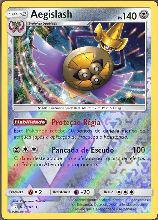 Aegislash (109/181) REV FOIL  - Carta Avulsa Pokemon