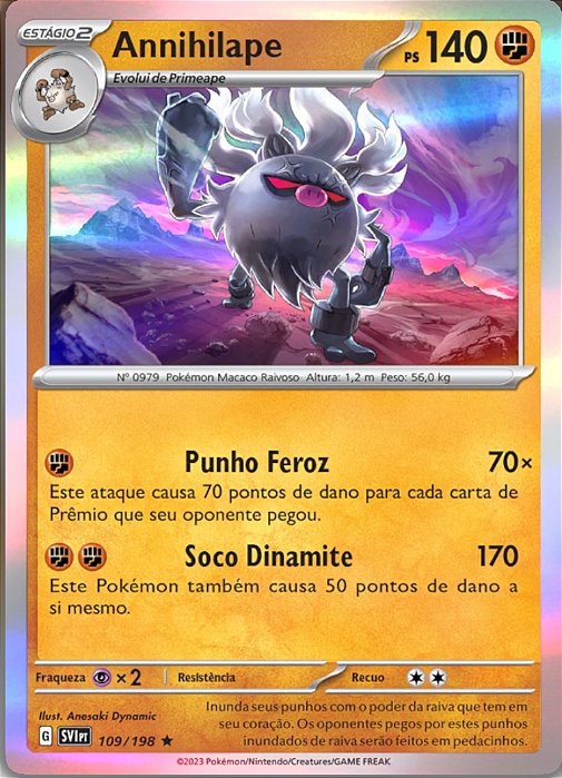 Annihilape (109/198) FOIL - Carta Avulsa Pokemon