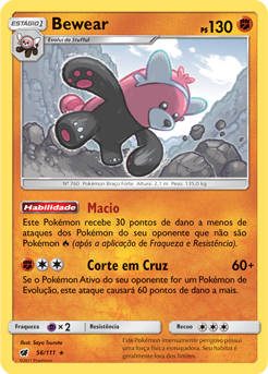 Bewear (56/111) FOIL - Carta Avulsa Pokemon