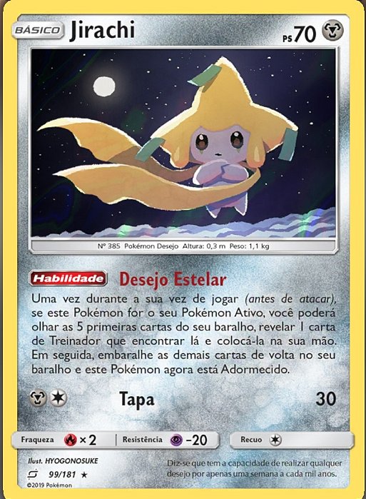 Jirachi (99/181) FOIL - Carta Avulsa Pokemon