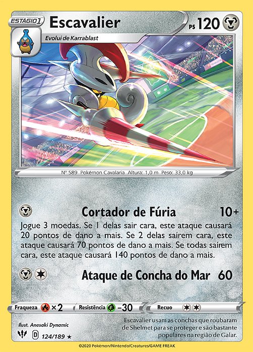 Escavalier (124/189) - Carta Avulsa Pokemon