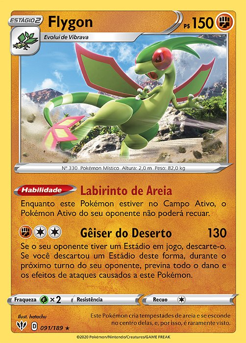 Flygon (91/189) REV FOIL - Carta Avulsa Pokemon