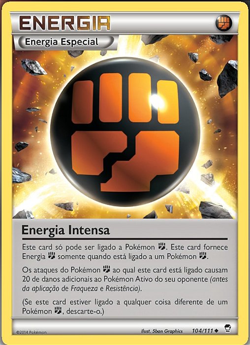 Energia Intensa / Strong Energy (115/124) - Carta Avulsa Pokemon