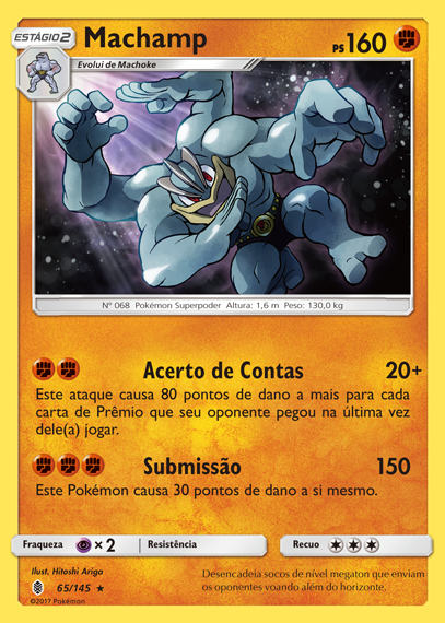 Machamp (65/145) FOIL - Carta Avulsa Pokemon