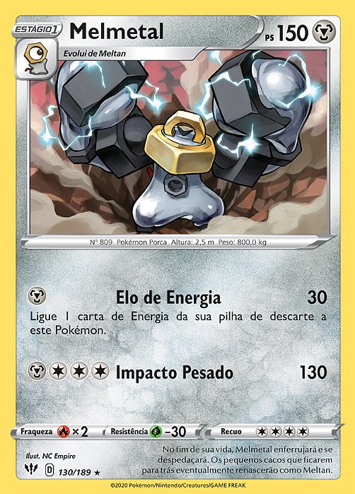 Melmetal (130/189) - Carta Avulsa Pokemon