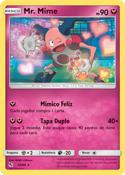 Mr. Mime (43/68) - Carta Avulsa Pokemon