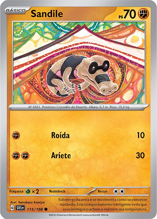 Sandile (115/198) REV FOIL - Carta Avulsa Pokemon