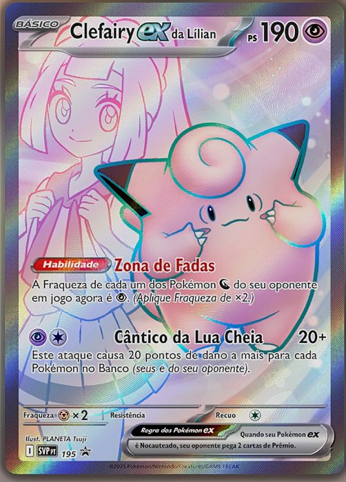 Clefairy ex da Lílian / Lillie's Clefairy ex (SVP195) - Carta