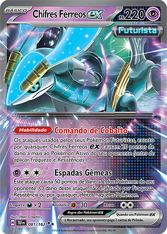 Chifres Férreos ex / Iron Crown ex (081/162) - Carta Avulsa Pokemon