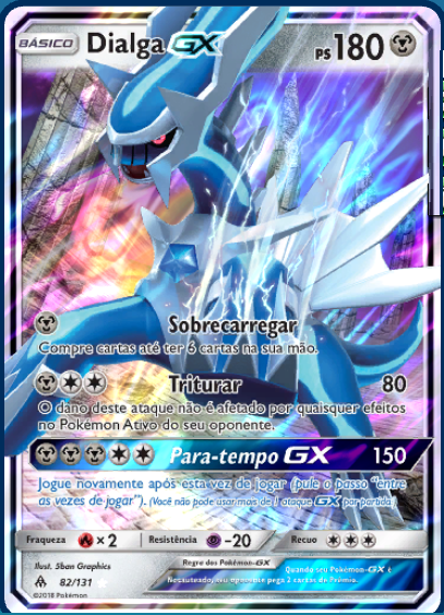 Dialga-GX (82/131) - Carta Avulsa Pokemon