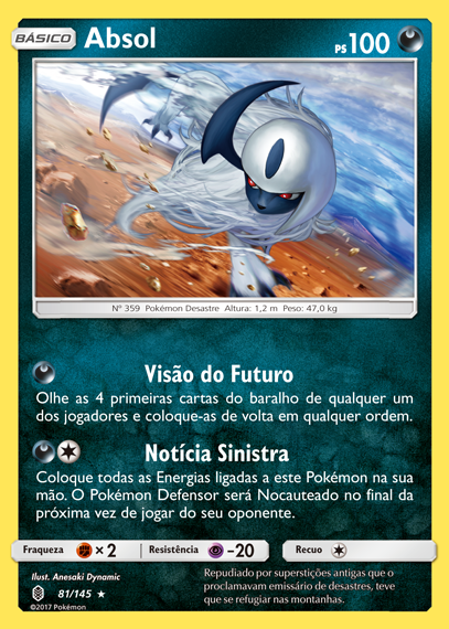 Absol (81/145) FOIL - Carta Avulsa Pokemon