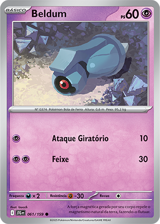 Beldum (061/159) - Carta Avulsa Pokemon