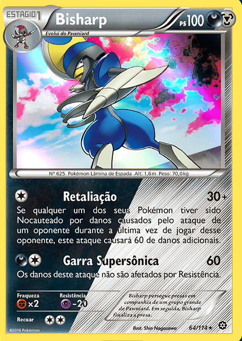 Bisharp (64/114) FOIL - Carta Avulsa Pokemon