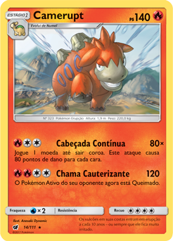 Camerupt (14/111) REV FOIL - Carta Avulsa Pokemon