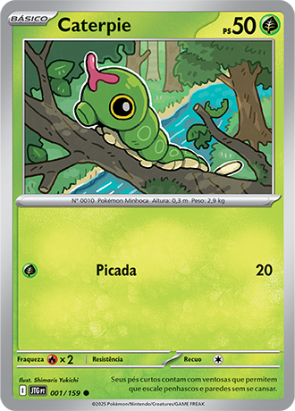 Caterpie (001/159) - Carta Avulsa Pokemon