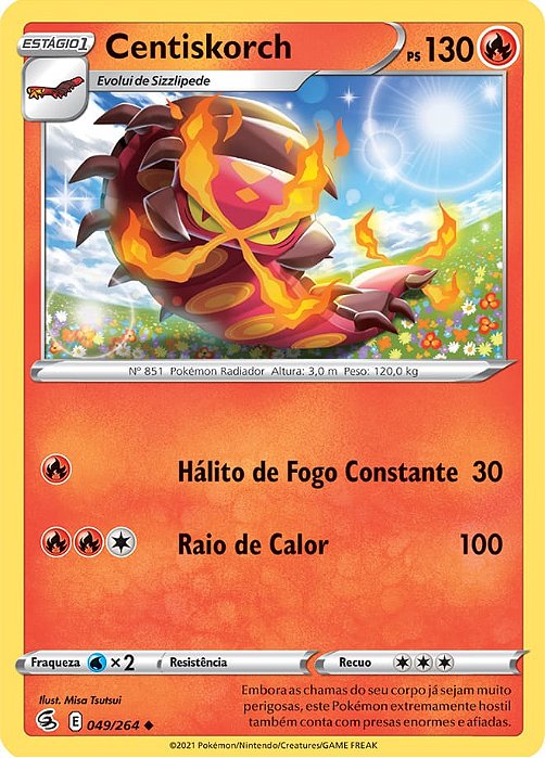 Centiskorch (49/264) - Carta Avulsa Pokemon