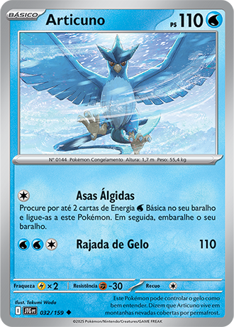 Articuno (032/159) - Carta Avulsa Pokemon