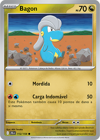 Bagon (112/159) REV FOIL - Carta Avulsa Pokemon
