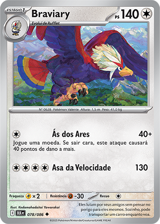 Braviary (078/086) - Carta Avulsa Pokemon