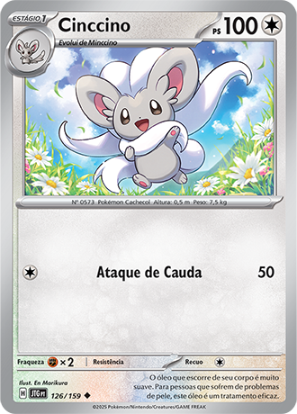 Cinccino (126/159) - Carta Avulsa Pokemon