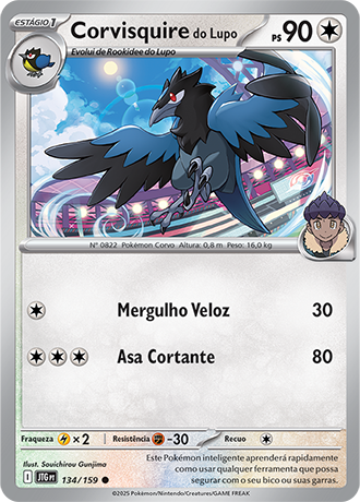 Corvisquire do Lupo / Hop's Corvisquire (134/159) - Carta Avulsa Pokemon