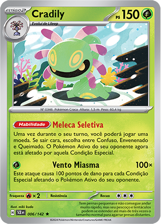 Cradily (006/142) FOIL - Carta Avulsa Pokemon