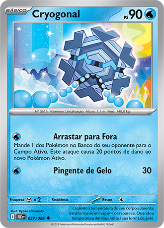 Cryogonal (027/086) - Carta Avulsa Pokemon
