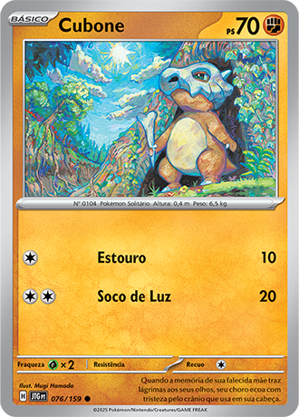 Cubone (076/159) - Carta Avulsa Pokemon